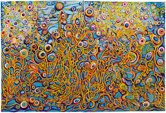 Surrealistic Groovy Garden (SOLD)