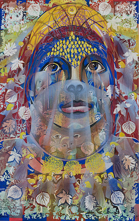 She Walked Within Herself in the Garden She had Planted in Her Heart and Became a Weaver of Dreams  2006  (SOLD)