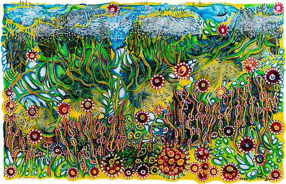 Under Water Groovy Garden (SOLD)