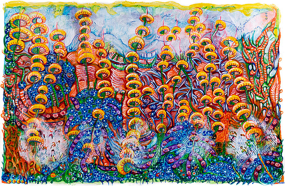 Wild Growing Groovy Garden (SOLD)